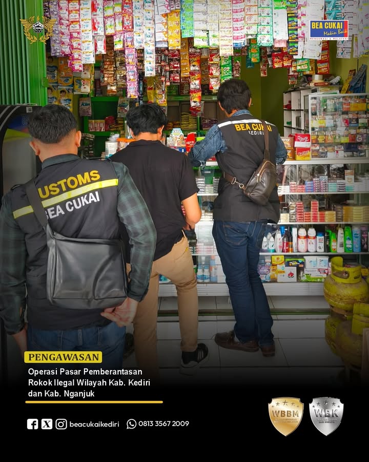 Operasi Pasar oleh Bea Cukai Kediri