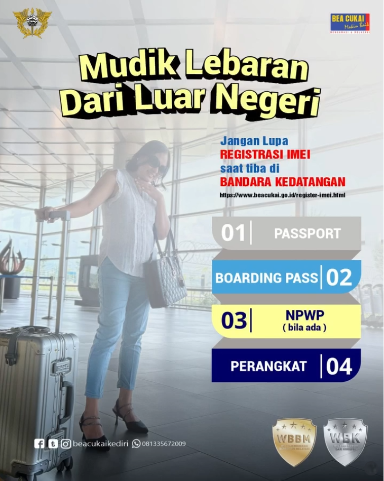 REGISTRASI IMEI SETELAH MUDIK