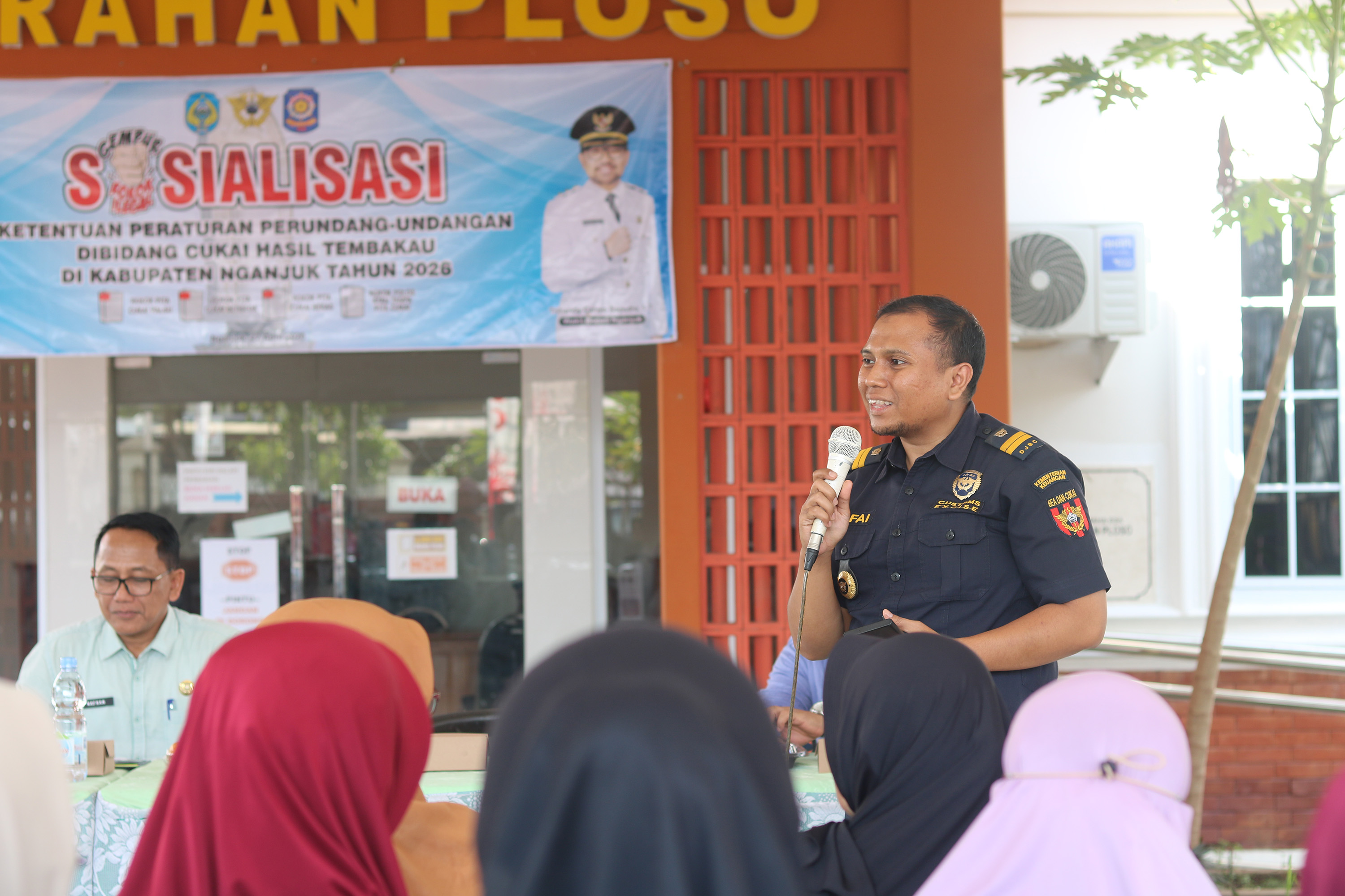 Perkuat Pemahaman Masyarakat, Bea Cukai Kediri Laksanakan Sosialisasi Rokok Ilegal di Kabupaten Nganjuk